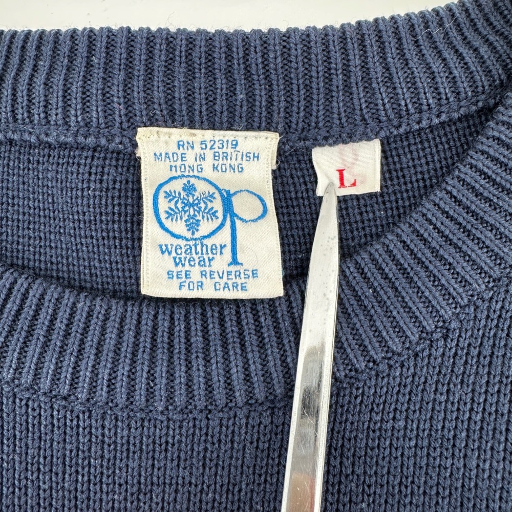 VTG 80s Ocean Pacific Op Rainbow Stripe Sweater Large Stranger Things Surf Retro - Picture 4 of 12